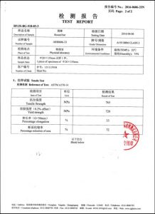 A193 বি 8 এম সিএল 2 এর শংসাপত্র