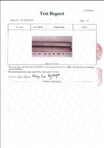 A453 660B 3 এর শংসাপত্র