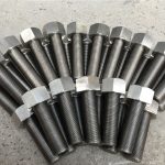 254smo আন s31254 en1.4547 বোল্ট এবং বাদাম 1-1 / 2 ”-8unx180 মিমি থ্রেড রড